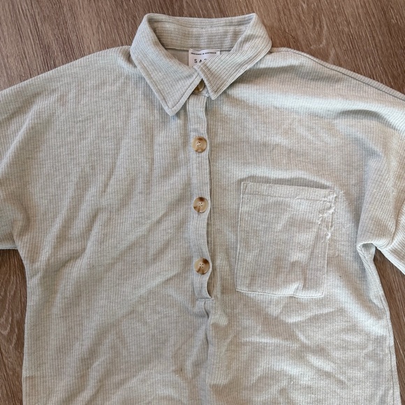 SABO Australia ribbed Milena Playsuit beige sz XS - Picture 4 of 7